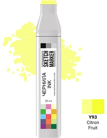 Заправка для маркеров, Y93 Цитрус | Sketchmarker