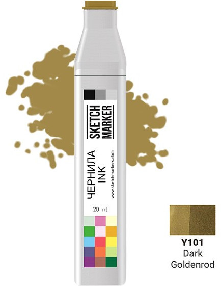 Заправка для маркеров, Y101 Темный золотистый | Sketchmarker