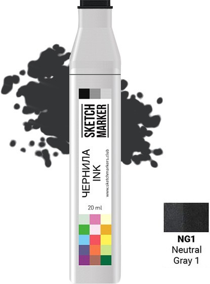 Заправка для маркеров, NG1 Нейтральный серый 1 | Sketchmarker