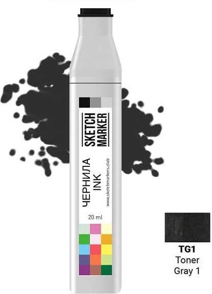 Заправка для маркеров, TG1 Тонированный серый 1 | Sketchmarker