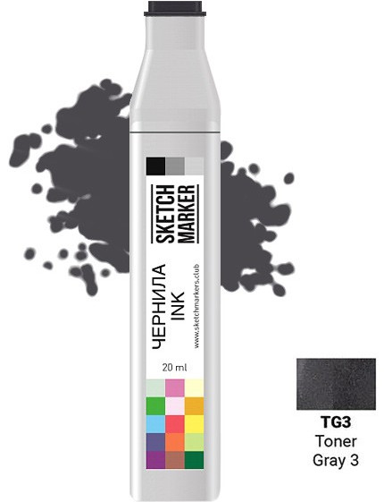 Заправка для маркеров, TG3 Тонированный серый 3 | Sketchmarker