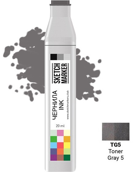 Заправка для маркеров, TG5 Тонированный серый 5 | Sketchmarker