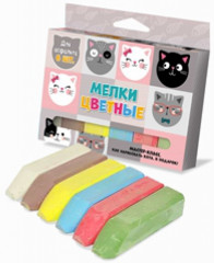 Мелки цветные «Кошки с ушками»