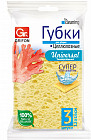 Губка с мягким абразивом для деликатного ухода