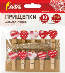 Прищепки декоративные «Сердечки»