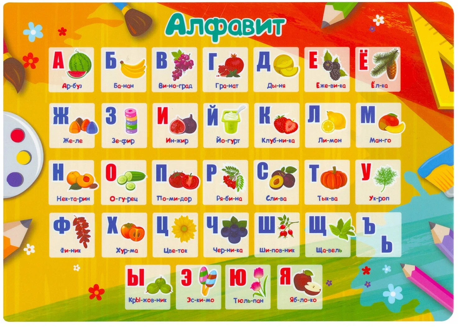 Покрытие настольное «Alphabet» | Пифагор
