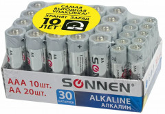 Комплект батареек Alkaline 20 AA, 10 AAA