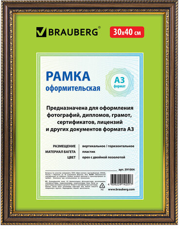 Рамка пластиковая со стеклом