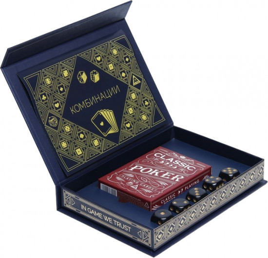 Набор подарочный «Classic poker cards and cubes»