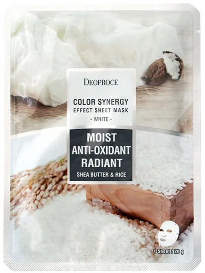 Маска для лица тканевая «Color Synergy Effect Sheet Mask White»
