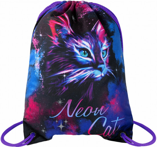 Мешок для обуви «Neon cat»