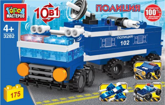 Конструктор 10 в 1 «Пожарная машина»