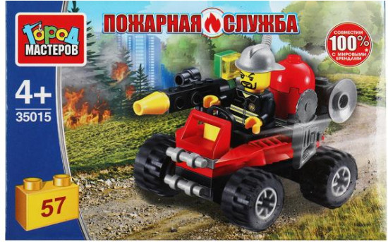 Конструктор «Пожарный на квадроцикле»
