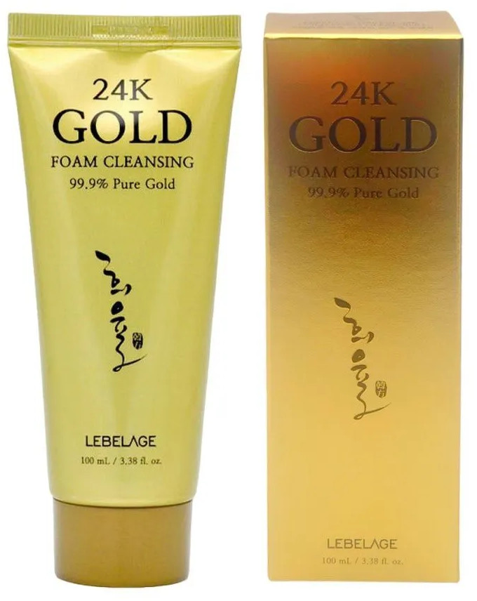 Пенка для лица с 24-каратным золотом «24k Gold Foam Cleansing» | Lebelage