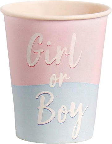 Набор стаканов бумажных «Girl or Boy»