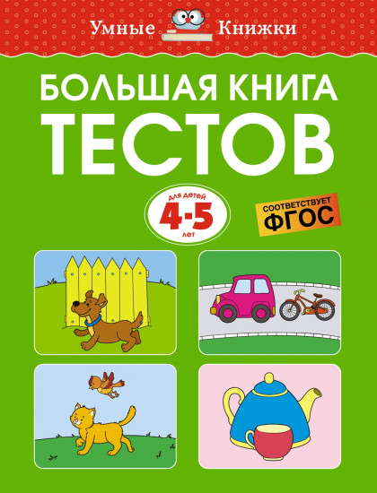 Большая книга тестов для детей 4-5 лет