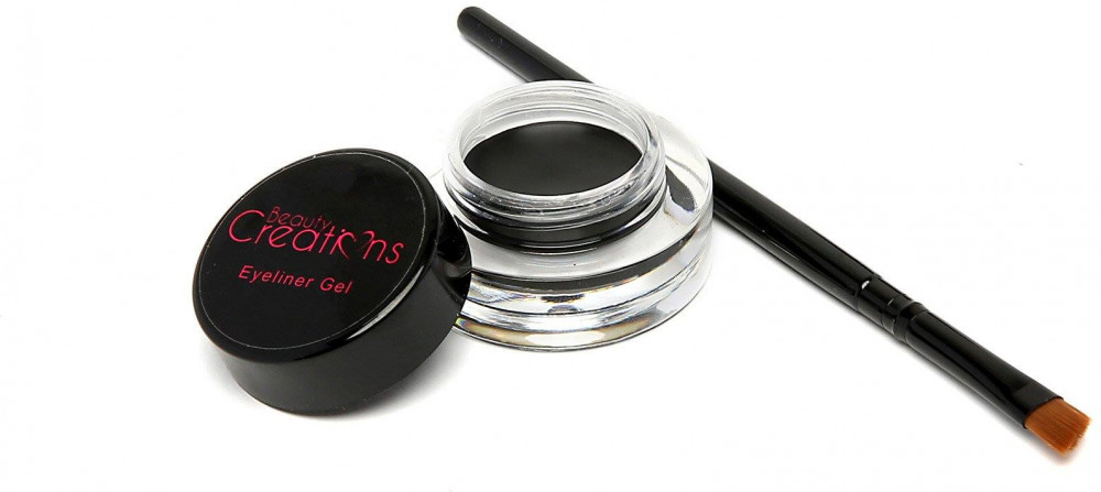Подводка гелевая с кистью, оттенок Чёрный | Beauty Creations
