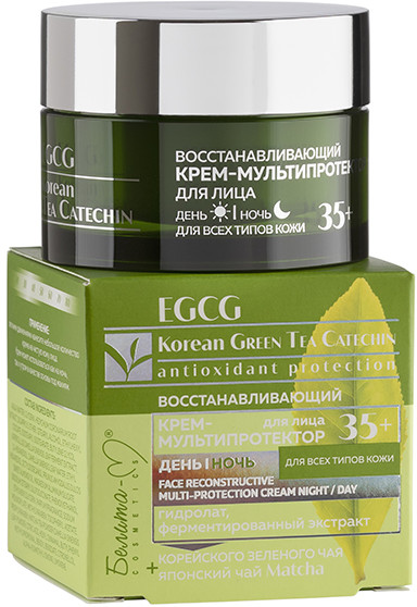 Крем-мультипротектор для лица восстанавливающий | Egcg korean green tea catechin | Белита-М
