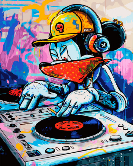 Картина по номерам «Dj Микки»