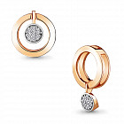 Подвеска из золочёного серебра с фианитами