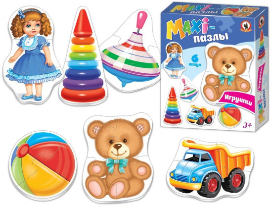 Набор пазлов «Игрушки»