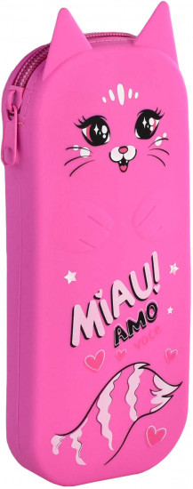 Пенал школьный «Розовый Кот»
