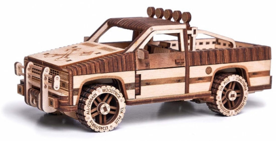 Пазл деревянный 3D «Пикап WT-1500»