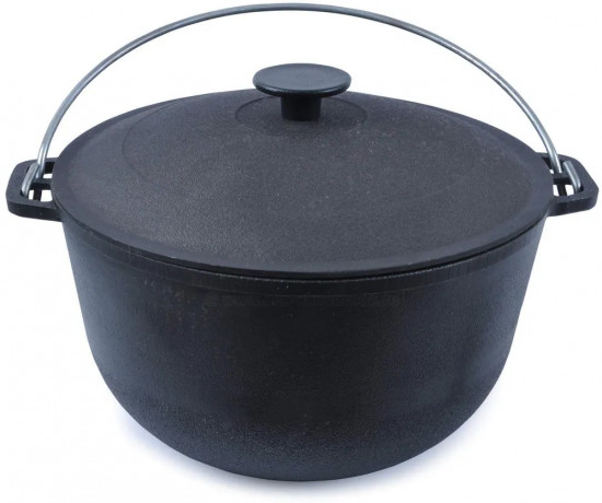 Казан походный с крышкой