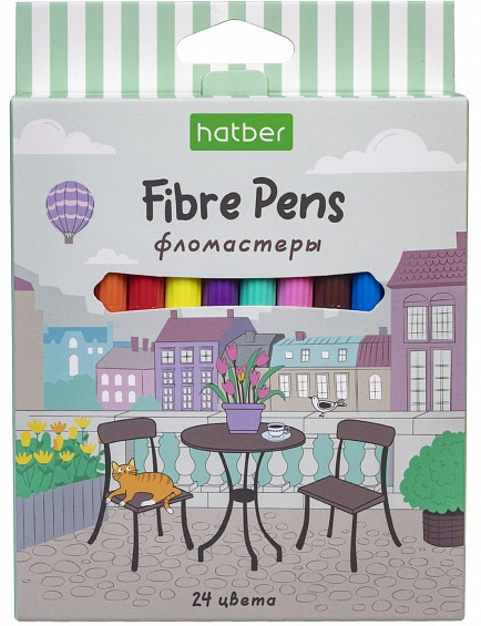 Фломастеры «Прогулка» | Eco | Hatber