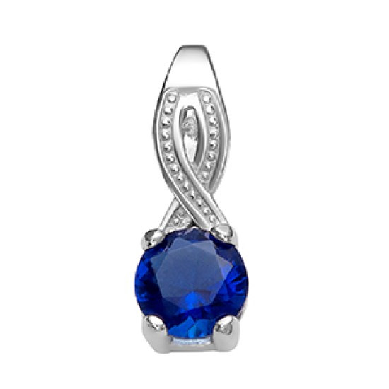 Подвеска из серебра с фианитом