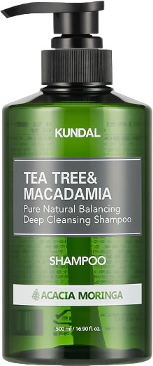 Шампунь для волос «Tea Tree & Macadamia Deep Cleansing Shampoo» | Kundal