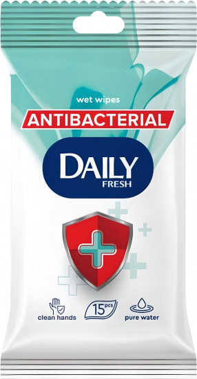 Салфетки влажные «Antibacterial»