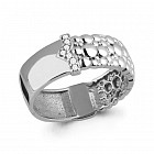 Кольцо из серебра с фианитами