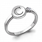 Кольцо из серебра с фианитом