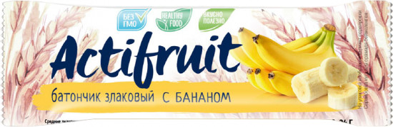 Батончик-мюсли злаковый со вкусом банана