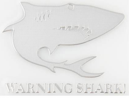 Шильдик «Warning Shark»