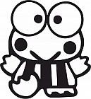 Наклейка на заднее стекло «Лягушка»