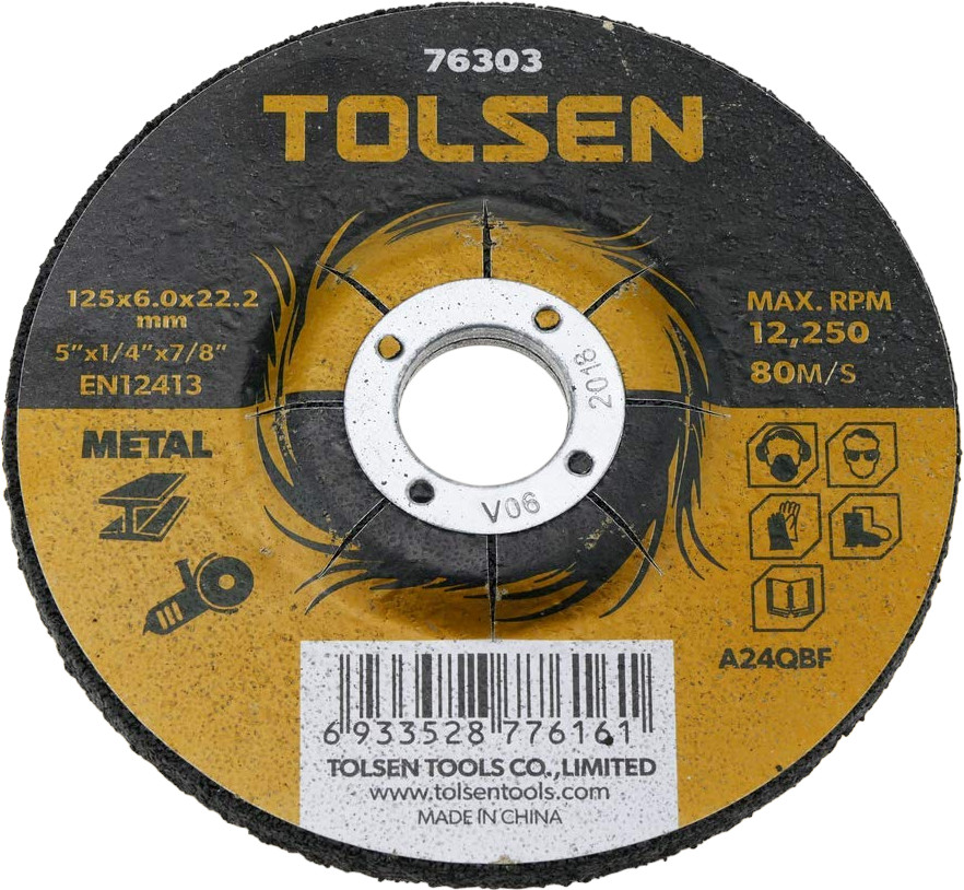 Диск шлифовальный по металлу | TOLSEN tools