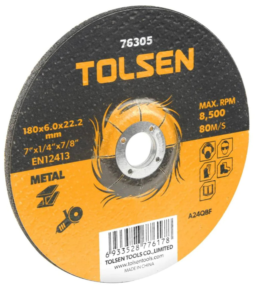 Диск шлифовальный по металлу | TOLSEN tools