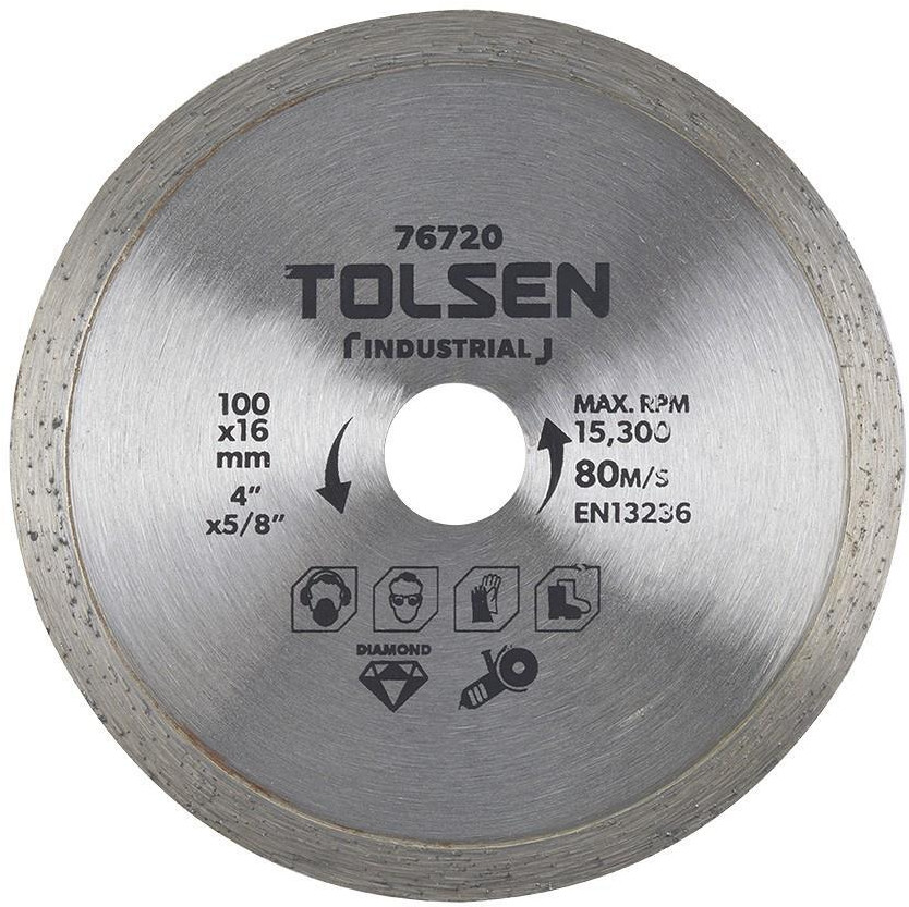 Диск алмазный отрезной сплошной | TOLSEN tools