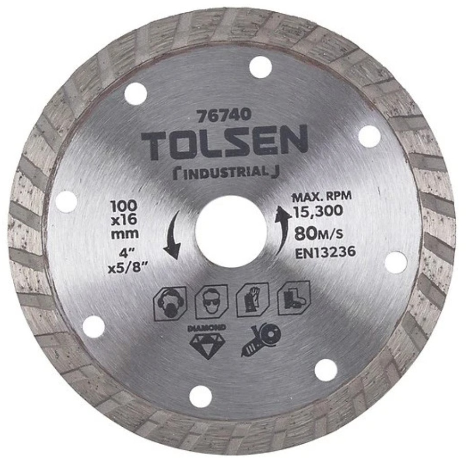 Диск алмазный отрезной турбированный | TOLSEN tools