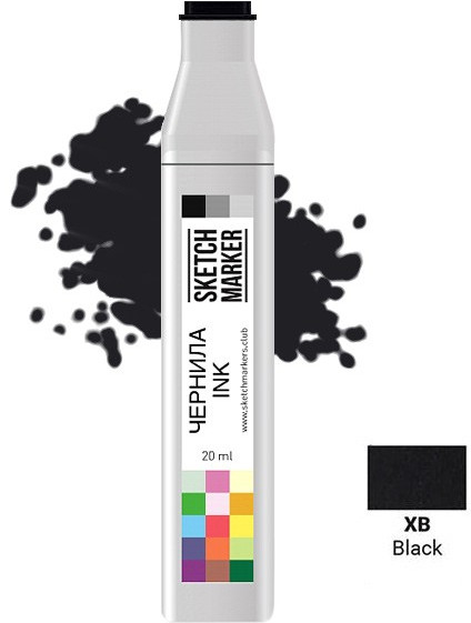 Заправка для маркеров, XB Черный | Sketchmarker