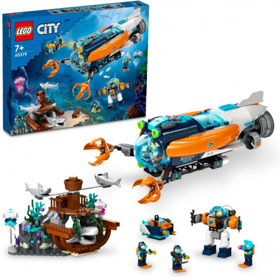 Конструктор LEGO® City 60379 Глубоководная подводная лодка. Deep-Sea Explorer Submarine