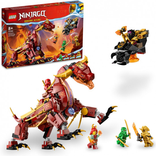 Конструктор LEGO® Ninjago 71793 Лавовый дракон-трансформер. Heatwave Transforming Lava Dragon