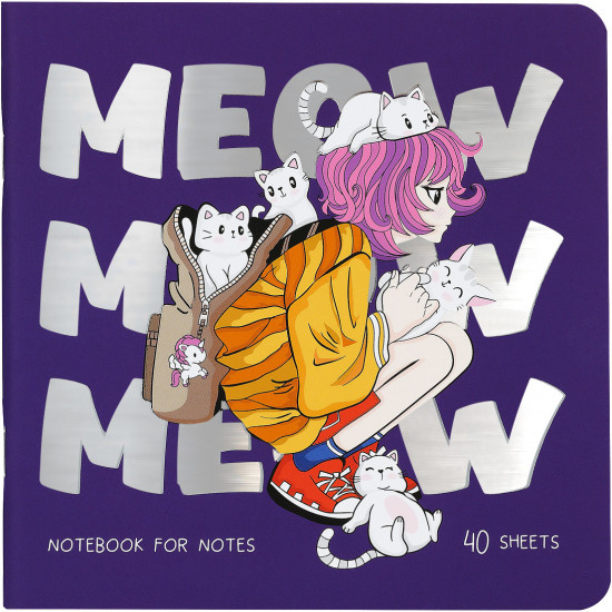 Книжка записная «Meow»