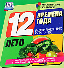 Времена года. Лето. 12 развивающих карточек