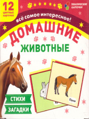 Домашние животные. 12 развивающих карточек