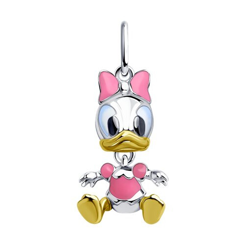 Подвеска из золочёного серебра с эмалью