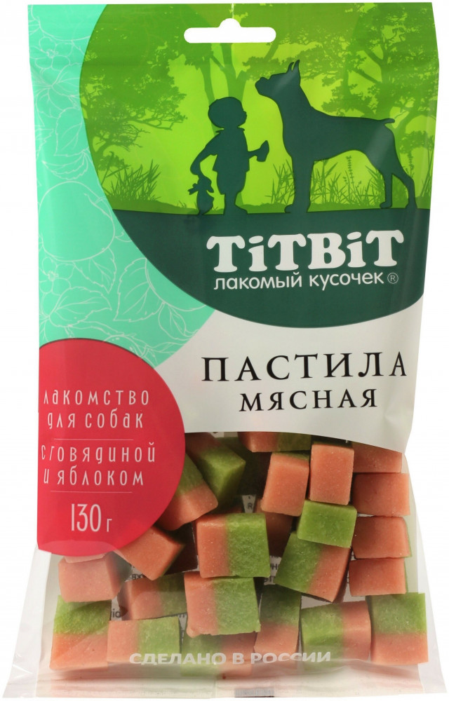 Лакомство для собак «Пастила мясная с говядиной и яблоком» | TiTBiT