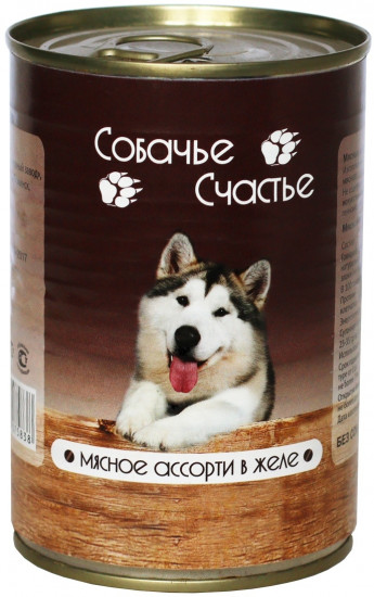 Консервы для собак «Мясное ассорти в желе»